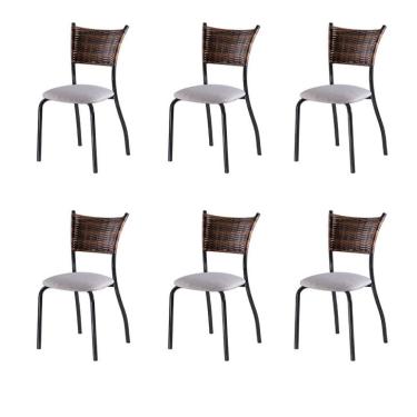 Imagem de Conjunto com 6 Cadeiras Espanha VI Bege 89 cm