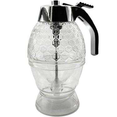 Imagem de Daycount Honey Pot xarope de cristal dosador de mel de plástico 200 ml recipiente durável