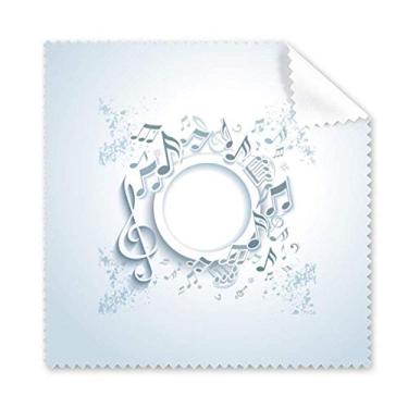 Imagem de Simple Rotatg Pano de limpeza branco com notas musicais, 5 peças