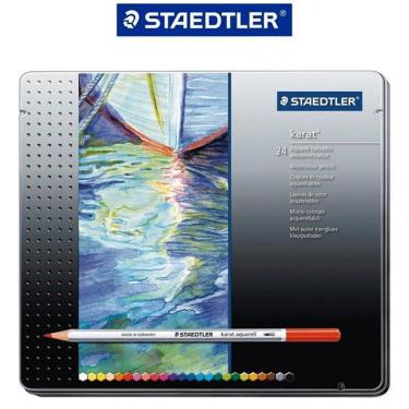 Imagem de Lápis de Cor Staedtler Karat 24 Cores Aquarelável 125 M24