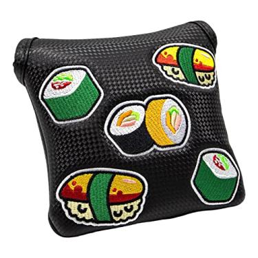 Imagem de YIJU Capa de cabeça de taco de golfe, protetor de guarda, capa de cabeça de taco de golfe para homens e mulheres, PRETO