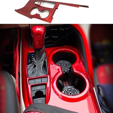 Imagem de GZBFTDH Acessórios de painel de câmbio de marchas cromadas para carro para Toyota Camry 2018-2022 peças de interior de controle central automotivo, tampa de moldura de manopla