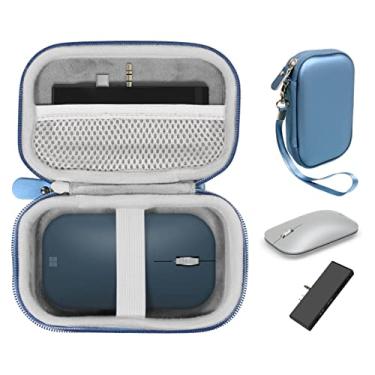 Imagem de Capa para acessórios de superfície da getgear para Microsoft Surface Mouse, mouse de arco, estação de ancoragem de superfície, hub Surface Go USB C, organizador também para adaptador USB C, adaptador Hub tipo C, estação de ancoragem, adaptador multiportas