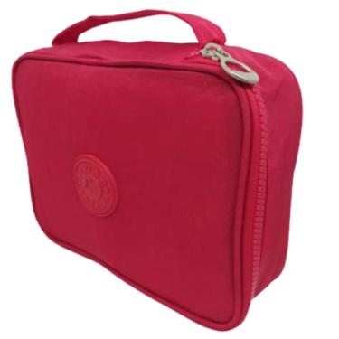 Imagem de Estojo Escolar Grande 100 Lápis 25 Organizador Caneta Barato (VERMELHO)