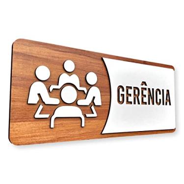 Imagem de Placa De Sinalização | Gerência - MDF 30x13cm