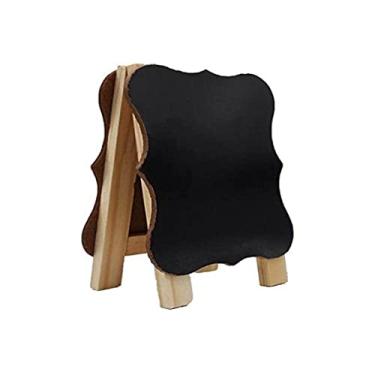 Imagem de MINI CAVALETE GOURMET LOUSA QUADRO NEGRO BLACKBOARD 17X12CM CORTIARTE
