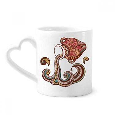 Imagem de Caneca com símbolo do zodíaco da constelação de aquário, caneca de café cerâmica para copos de coração de vidro