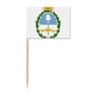 Imagem de Buenos Aires Argentina Emblema Nacional de Palito de Dente Marcador Topper Decoração de Festa
