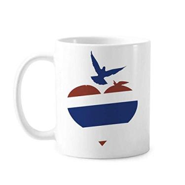 Imagem de Thailand I Love Thailand Heart Gaivota Caneca Cerâmica Café Porcelana Utensílios de Mesa