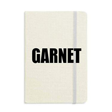 Imagem de Caderno com nome de cor granada capa dura diário clássico A5 presente