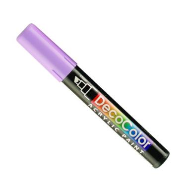 Imagem de Uchida Marcador de tinta acrílica com ponta de cinzel colorido Marvy Deco, glicínias