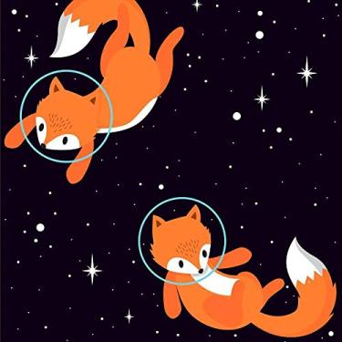 Imagem de Papel de Parede Raposas Universo