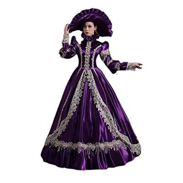 Imagem de Women's Elegant Recoco Victorian Dress Costume Ball Gowns BELLE of the BALL COSTUME Gown (4XL, Reto4)