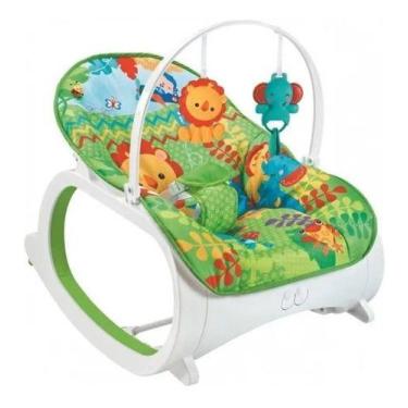 Imagem de Cadeira Balanço Vibratória Musical Infantil Safari  Verde - Color Baby