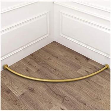 Imagem de Vestiário De Loja De Roupas, Quarto De Tenda De Vestir De Loja De Roupas Femininas, Haste De Cortina Em Forma De C, Para Shoppings, Escritórios, Com Gancho,Ouro,90x90cm,Pleasant63