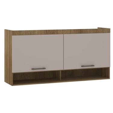 Imagem de Modulo Ponte Casal Eucamoveis 2 Portas Basculante - Avela/Cinammon