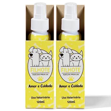 Imagem de Kit 2 Perfumes Cheirinho PET Amor e Cuidado - Cães e Gatos Filhotes - Desperte a Elegância em Seu Pet