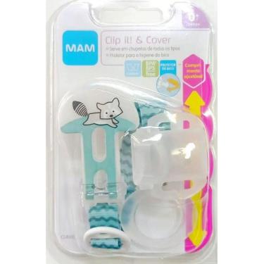 Imagem de Prendedor de Chupeta com Protetor P/ Bico CLIP IT e Cover MAM