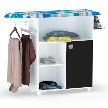 Imagem de Balcão Tábua de Passar 1 Porta Maria Branco/Preto Casa Chick