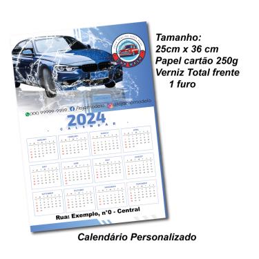 Imagem de Calendário 2024, parede, personalizado -  Diversos Tamanhos