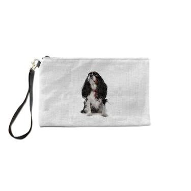 Imagem de DogsMakeMeHappy Bolsa de maquiagem Cavalier King Charles Spaniel, presente Charles Spaniel, presente para Charles Spaniel, bolsa de higiene pessoal, para ela,