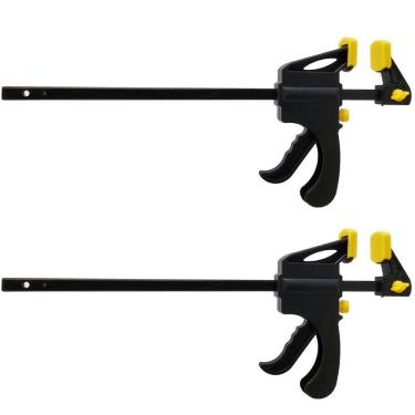 Imagem de Kit 2 Mini Grampos Sargento 200mm Madeira Eda