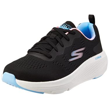 Imagem de Skechers Go Run Elevate Double Time feminino, Preto/Multi, 35
