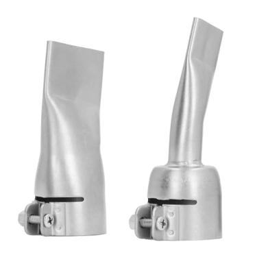 Imagem de 2 PCS 20mm e 2 PCS 40mm Conjunto de Bocal de Soldagem de Boca Larga Plana de Aço Inoxidável para Pistola de Ar Quente Com Boca de Soldador de Folha de Plástico PVC