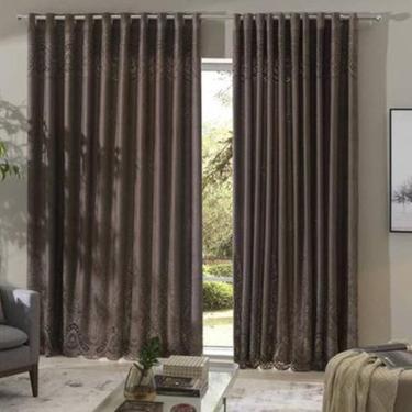 Imagem de Cortina Ganache Renda Com Forro Sala Quarto 3,00Larg X1,80Alt