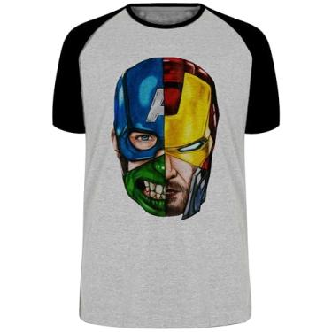 Imagem de Camiseta vingadores hulk thor capitão homem ferro tamanho Infantil ou Adulto ou Plus Size