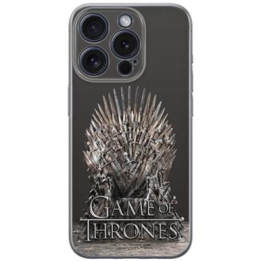 Imagem de ERT GROUP Capa de celular para iPhone 15 PRO original e oficialmente licenciada Game of Thrones padrão 017 perfeitamente adaptada à forma do celular, capa feita de TPU