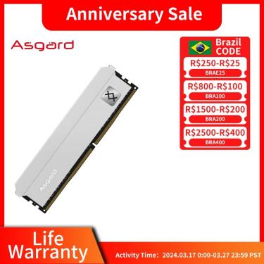 Imagem de Asgard-DDR4 RAM Freyr Série T3 para Desktop  8GB  16GB  3200MHz  UDIMM  Memória Interna