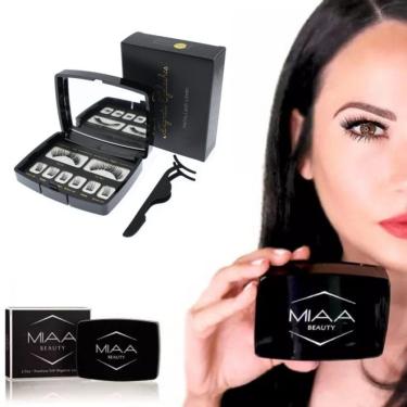 Imagem de Kit de cílios magnéticos com 4 ímãs de luz 52HB 11 mm com estojo