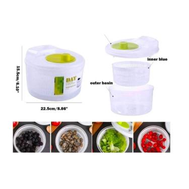 Imagem de Secador centrífugo de vegetais, salada, alface, secador de frutas