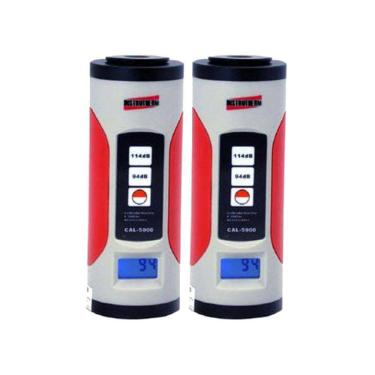 Imagem de Kit 2 Calibrador Acústico Digital Sonômetro Som Dosímetro Classe 1 Decibelímetro Ruído Cal-5000 Portátil Instrutherm