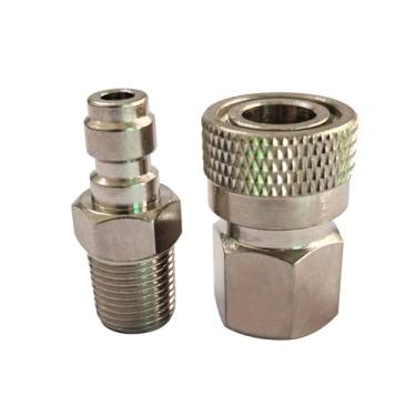 Imagem de Aopkeo 1/8NPT 8 mm plugue de bocal de enchimento macho e fêmea conjunto adaptador de desconexão rápida para paintball PCP Airsoft mergulho remoto mangueira