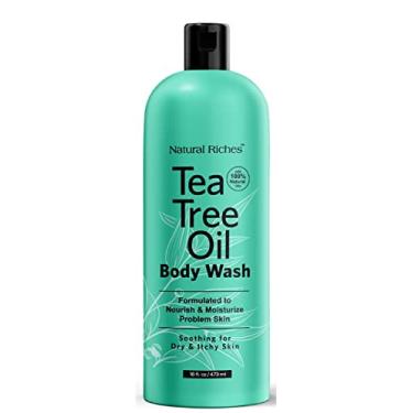Imagem de Natural Riches Tea Tree Body Wash - Body Soap to Fight Itchy Skin & Body Odor - Peppermint, Eucalyptus & Tea Tree Oil - Women & Mens Natural Body Wash - 16 fl oz