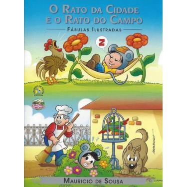 Imagem de Fábulas Ilustradas Turma Da Mônica - O Rato Do Campo E O Rato Da Cidad