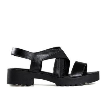 Imagem de Sandália Feminina Zariff Tratorada Preta 10523-Feminino