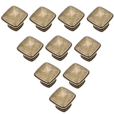 Imagem de 10 maçanetas de armário de cozinha, puxadores de móveis antigos acessórios de ferragens maçanetas de porta puxadores de armário de gaveta puxadores de puxar (estilo B orifício único)