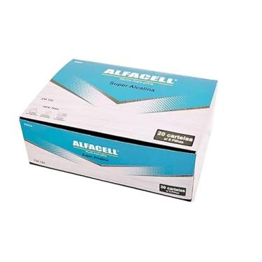 Imagem de Bateria 23A Alfacell Alcalina Pilha A23 12V Caixa com 100 Uni Portao Eletronico Chave