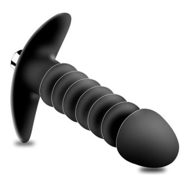 Imagem de PLUG ANAL COM VIBRO E ANEIS ESTIMULADORES PENETRÁVEIS