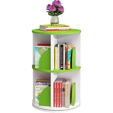 Imagem de Estante giratória de 360 ​​graus B, prateleira de canto independente para quarto, sala de estar, escritório doméstico, verde, 46 * 66 cm