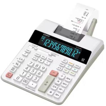 Imagem de Calculadora Com Bobina Display Lcd Casio Fr-2650Rc-B-Dc Branca