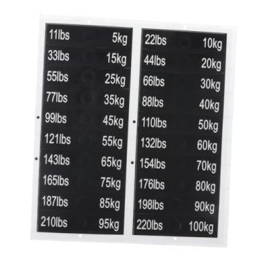 Imagem de YIJU Etiquetas de Pilha de Peso, Adesivos com Números, Acessórios para Equipamentos de Exercícios