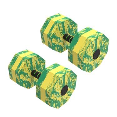 Imagem de Amagogo 2 halteres de água, halteres aquáticos, ajuda de natação, homens, mulheres, adultos, crianças, piscina, halteres flutuantes para aeróbica aquática, Octógono 27x15x15cm