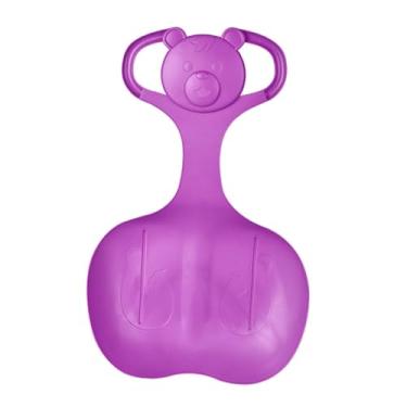 Imagem de rockible Trenó de neve, tobogã de trenó, trenó deslizante de areia, brinquedo de inverno, com alça, trenó de descida de luge para meninos, meninas, crianças, roxo
