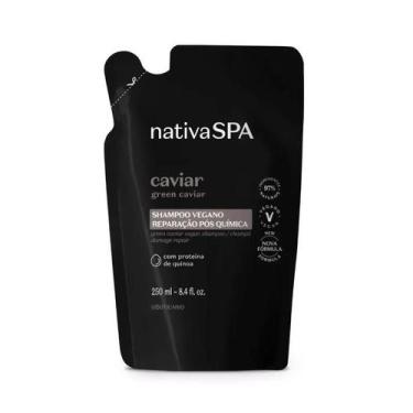 Imagem de Refil Shampoo Nativa Spa Caviar Reparação Pós Química - O Boticario