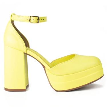 Imagem de Sandália Dakota Plataforma Meia Pata Salto Bloco Feminino Cor:Verde;Tamanho:39
