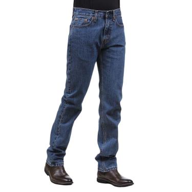 Imagem de Calça Jeans Masculina Azul 100% Algodão 505 Regular Levi`s 37010